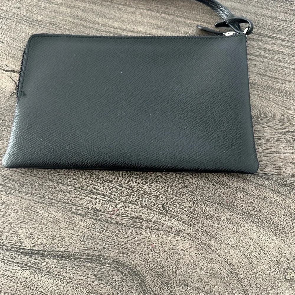 Coach Black and Blue Wristlet‎ Bag